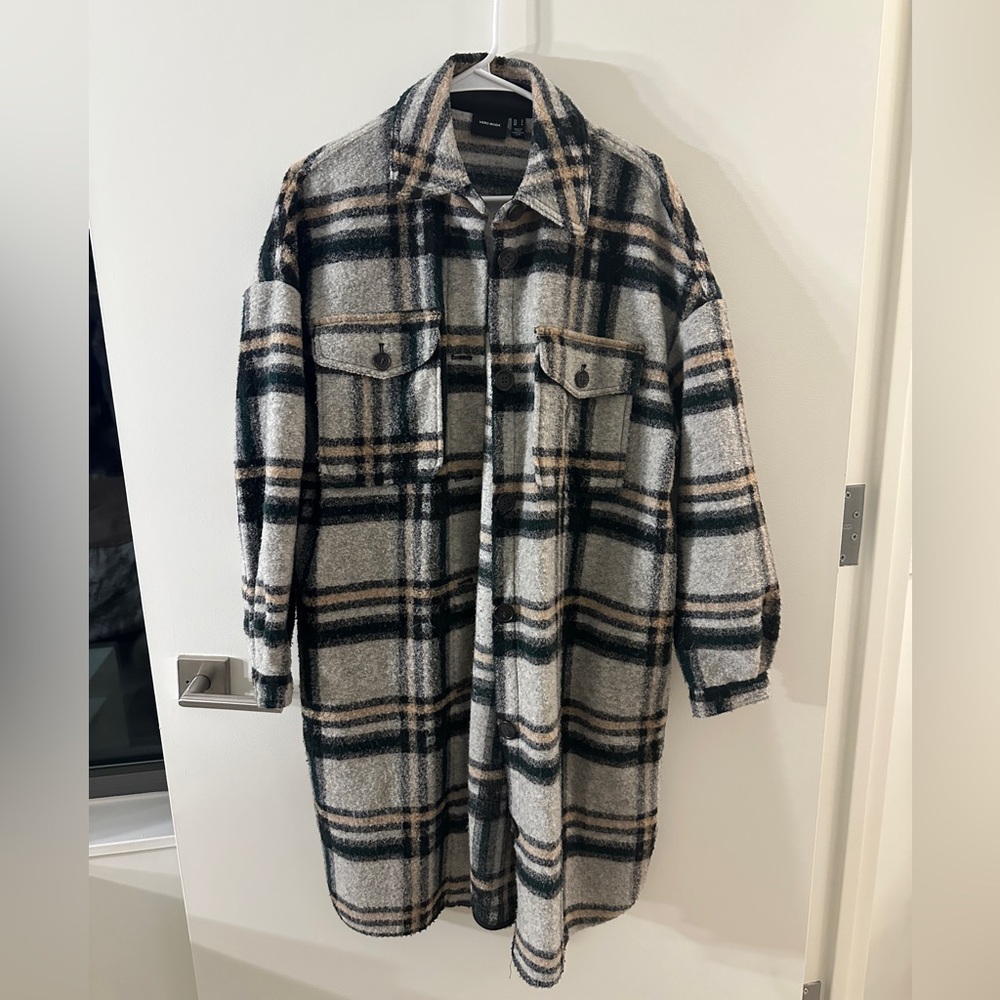 Vero Moda plaid shacket